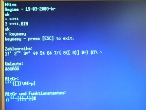 Hive mit deutschem Tastaturtreiber