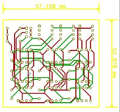 Leiterbahnlayout.